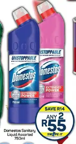 Pick n Pay Hypermarket Domestos Sanitary Liquid Assorted 750ml offer
