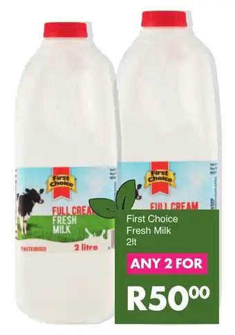 Save First Choice Fresh Milk 2lt offer