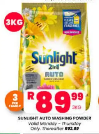 Take 'n Pay SUNLIGHT AUTO WASHING POWDER offer