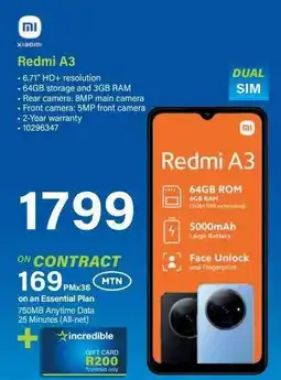Incredible Connection Redmi A3 offer
