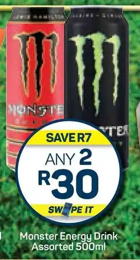 Pick n Pay Hypermarket Monster Energy Drink Assorted 500ml offer