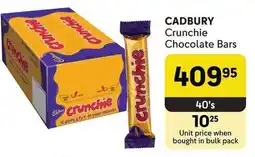 Makro CADBURY Crunchie Chocolate Bars offer