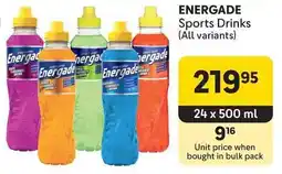 Makro ENERGADE Sports Drinks (All variants) offer