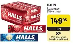 Makro HALLS Lozenges (All variants) offer