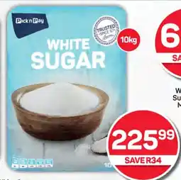 Pick n Pay Hypermarket PnP White Sugar 10kg offer