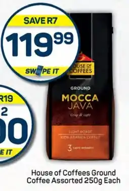 Pick n Pay Hypermarket House of Coffees Ground Coffee Assorted 250g Each offer