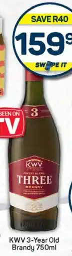 Pick n Pay Hypermarket KWV 3-Year Old Brandy 750ml offer