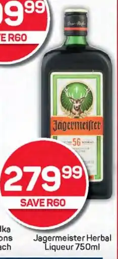 Pick n Pay Hypermarket Jagermeister Herbal Liqueur 750ml offer