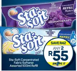 Pick n Pay Hypermarket Sta-Soft Concentrated Fabric Softener Assorted 500ml Refill offer