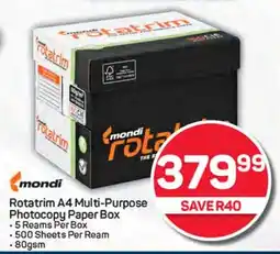 Pick n Pay Hypermarket Rotatrim A4 Multi-Purpose Photocopy Paper Box offer