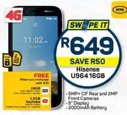 Pick n Pay Hypermarket Hisense U96416GB offer