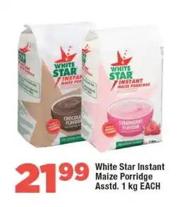 White Star Instant Maize Porridge Asstd. 1 kg EACH