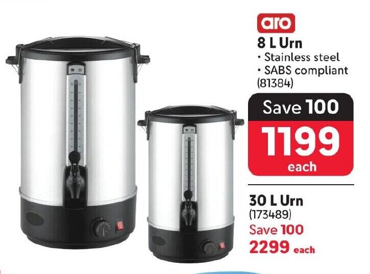 8 L Urn offer at Makro