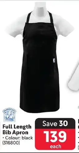 Makro Full Length Bib Apron offer