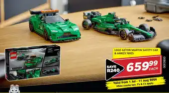 Toy Zone LEGO ASTON MARTIN SAFETY CAR & AMR23 76925 offer