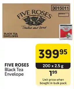 Makro FIVE ROSES Black Tea Envelope offer
