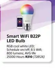 Builders Warehouse Bneta Smart WiFi B22P LED Bulb offer
