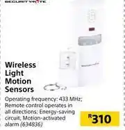 Builders Warehouse Securitymate Wireless Light Motion Sensors offer