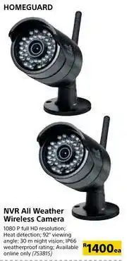 Builders Warehouse Homeguard NVR All Weather Wireless Camera-Each offer