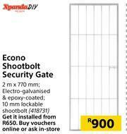 Builders Warehouse Xpanda DIY Econo Shootbolt Security Gate-2m x 770mm offer