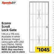 Builders Warehouse Xpanda DIY Econo Scroll Lock Gate-1.95m x 770mm offer