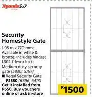 Builders Warehouse Xpanda DIY Security Homestle Gate-1.95m x 770mm offer