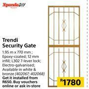 Builders Warehouse Xpanda DIY Trendi Security Gate-1.95m x 770mm offer