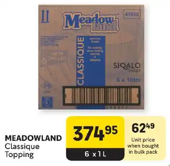 Makro MEADOWLAND Classique Topping offer