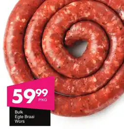 Save Hyper Bulk Egte Braai Wors offer