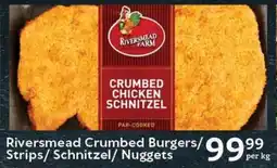 Oxford Freshmarket Riversmead Crumbed Burgers/ Strips/ Schnitzel/ Nuggets offer