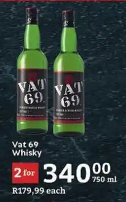 Oxford Freshmarket Vat 69 Whisky offer