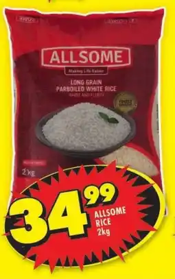 Shoprite ALLSOME RICE 2kg offer
