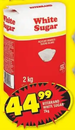 Shoprite RITEBRAND WHITE SUGAR 2kg offer