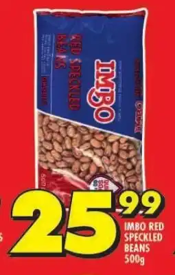 Shoprite IMBO RED SPECKLED BEANS 500g offer