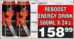 REBOOST ENERGY DRINK 500ML X 24's