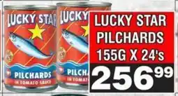 Advance Cash n Carry LUCKY STAR PILCHARDS 155G X 24's offer