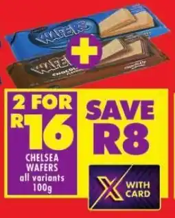 Shoprite CHELSEA WAFERS all variants 100g offer