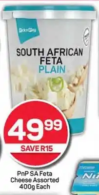 PnP SA Feta Cheese Assorted 400g Each