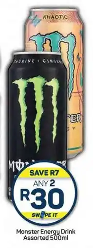 Pick n Pay Hypermarket Monster Energy Drink Assorted 500ml offer