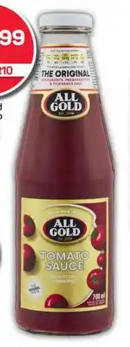 Pick n Pay Hypermarket All Gold Tomato Sauce 700ml offer
