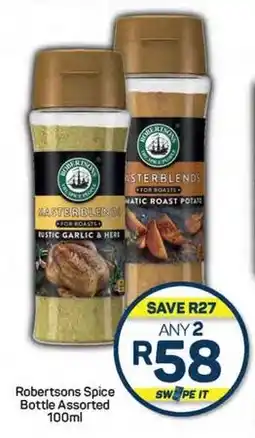 Pick n Pay Hypermarket Robertsons Spice Bottle Assorted 100ml offer