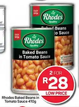 Pick n Pay Hypermarket Rhodes Baked Beans in Tomato Sauce 410g offer