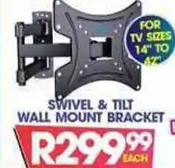 Swivel & Tilt Wall Mount Bracket