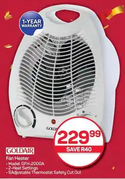 Pick n Pay Hypermarket GOLDAIR Fan Heater offer