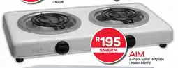 Pick n Pay Hypermarket AIM 2-Plate Spiral Hotplate offer