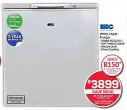 KIC White Chest Freezer