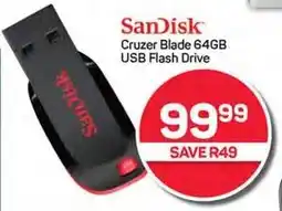Pick n Pay Hypermarket Cruzer Blade 64GB USB Flash Drive offer