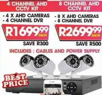 8 Channel AHD CCTV Kit