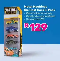 Game Metal Machines Die Cast Cars 5-Pack offer