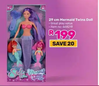 Game 29 cm Mermaid Twins Doll offer